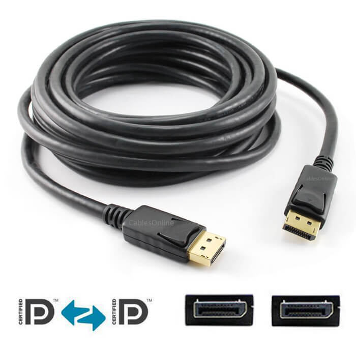 10M Metre Displayport To Display Port 4K Freesync Kablo