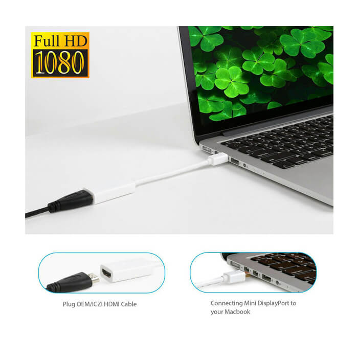 4K Destekli Mini Displayport To Hdmi Kablo Macbook Thunderbolt