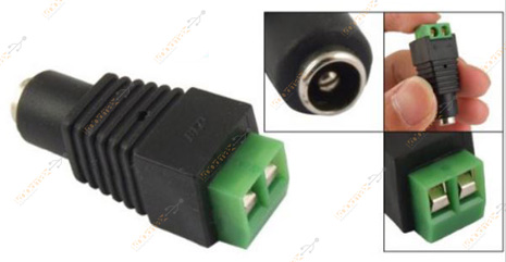 Cat5 Cat6 To Bnc Video Balun Power Güç Konnektör