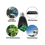 Bnc Cctv Kamera Konnektörü Cat-5/Cat-6 Bağlama