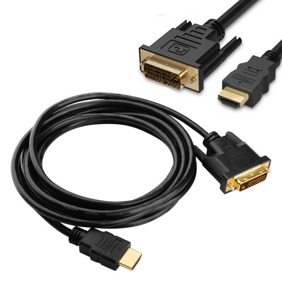 Displayport to Dvi 24+1 Çevirici Kablo - Dp to Dvi - 3 mt