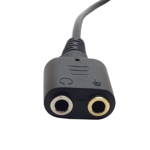 Rj9 To 2X3.5 Mm Jack Snom Yealink Avaya 1600 9600 Pckulaklık Kablo