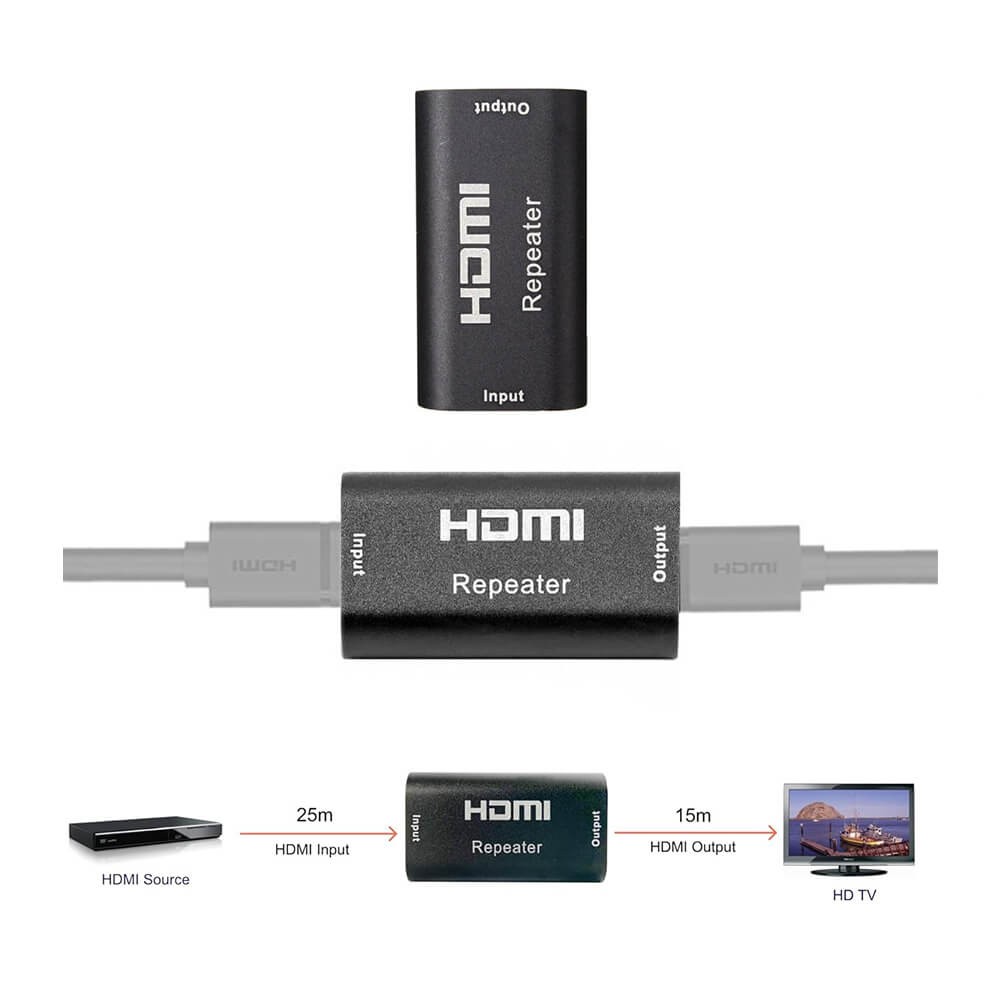 Hdmi Repeater Uzatma Full Hd 1080P 40M Sinyal Güçlendirici