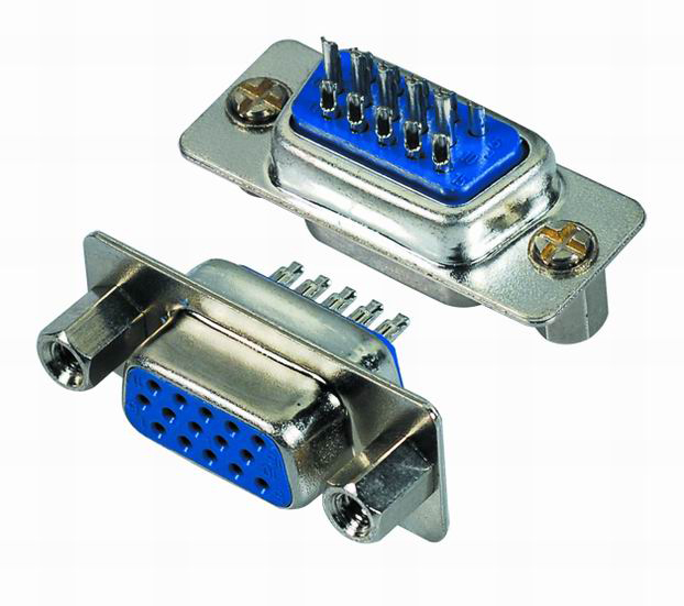 15 Pin Dişi D-Sub Vga Konnektör Fiş Lehimli