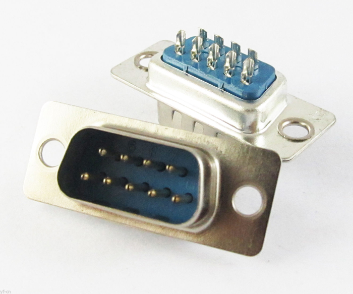 9 Pin Erkek D-Sub Konnektör Db9 Lehim Tipi Rs232 Seri Pc