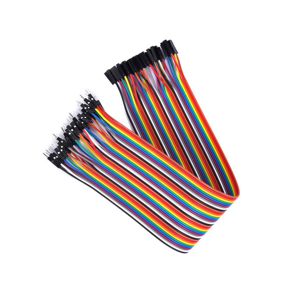 Elektronikport-Jumper Kablo (Erkek - Dişi) 10 Cm 40 Adet
