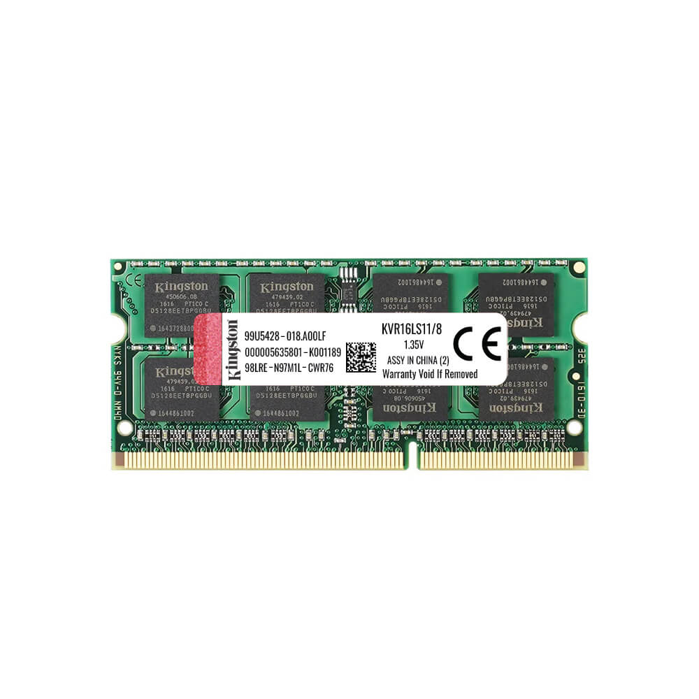 Kingston 8GB DDR3L 1600 MHz Notebook Ram Bellek - KVR16LS11/8 - 1.35v
