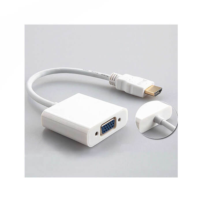 Hdmi To Vga Kablo Görüntü Dönüştürücü Adaptör Hdmi Vga