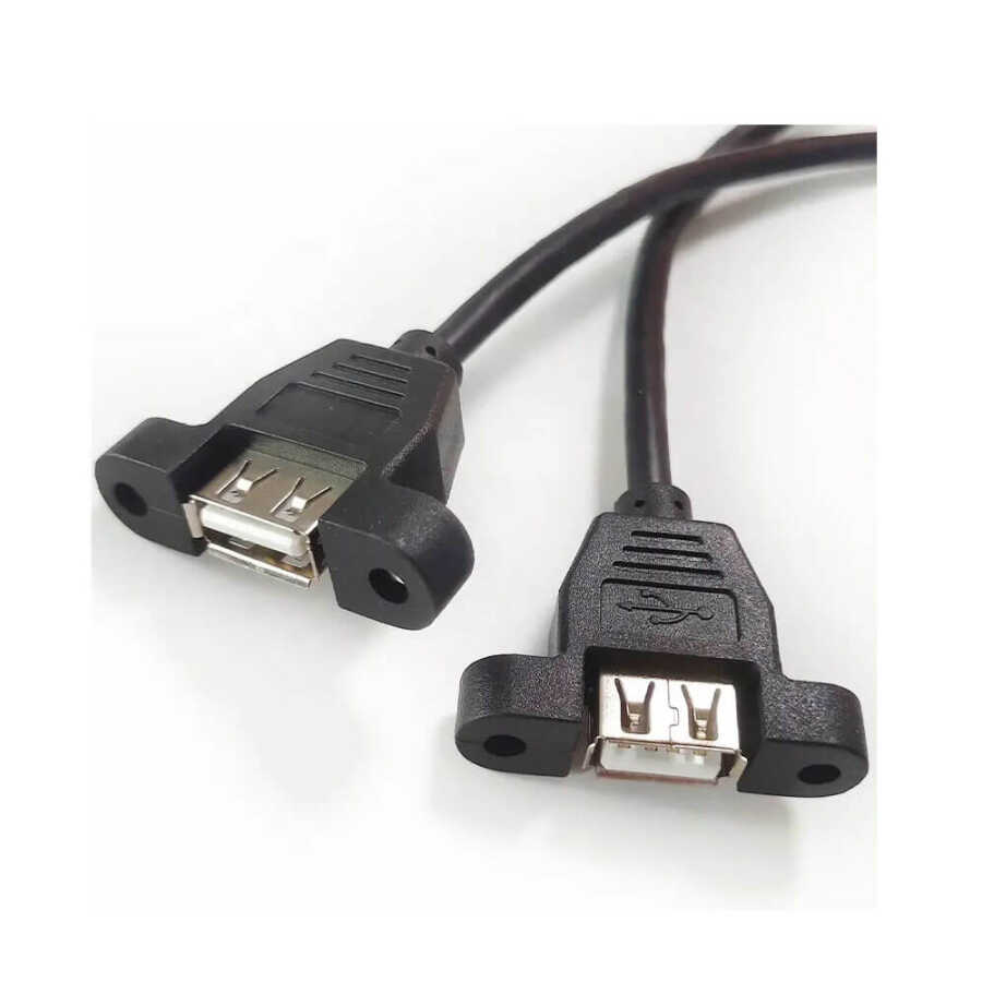 Usb Dişi Dişi Uzatma Priz Panel Montaj Tipi Uzatma Kablosu - 30cm