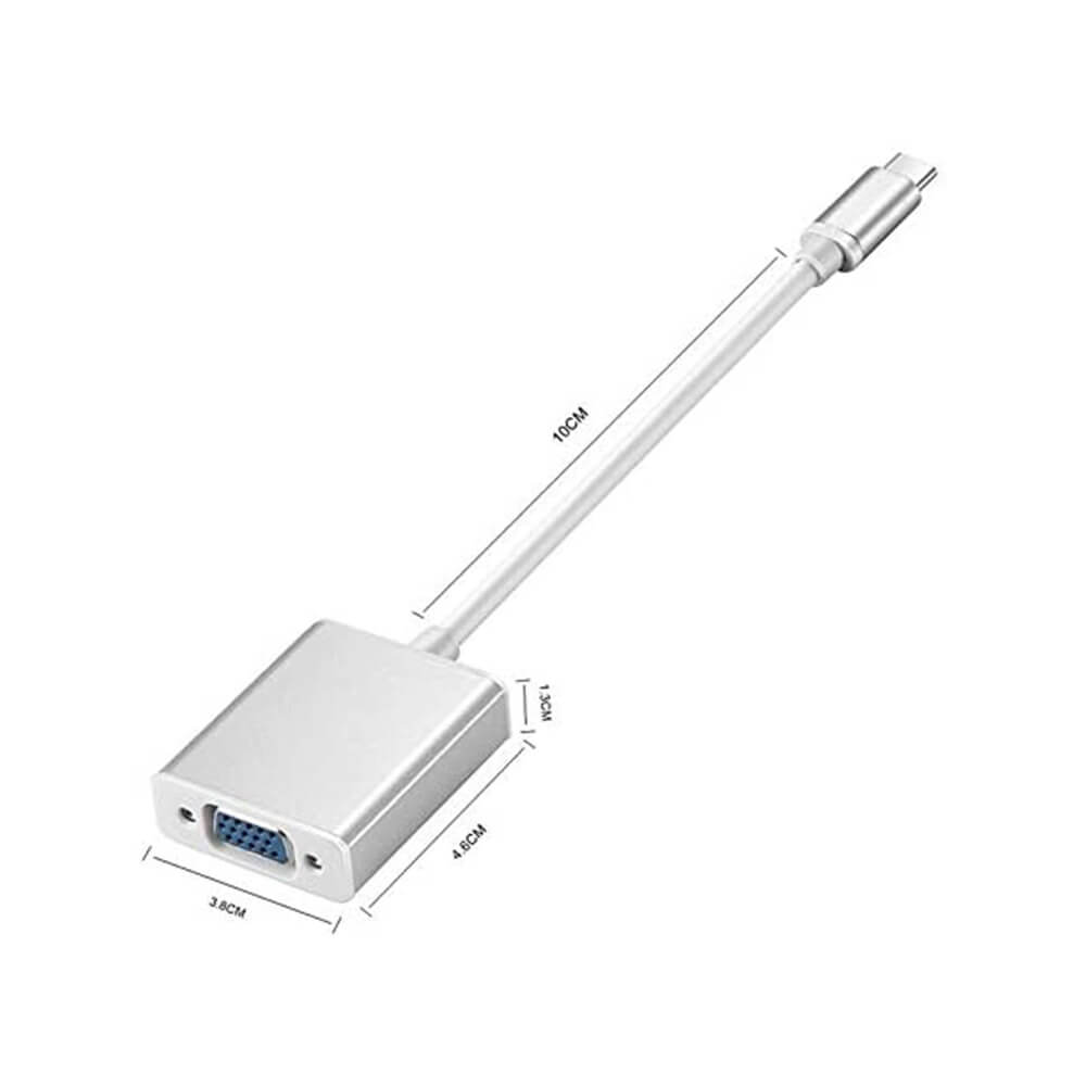 Usb Type C To Vga Çevirici Dönüştürücü Kablo Type-C Macbook