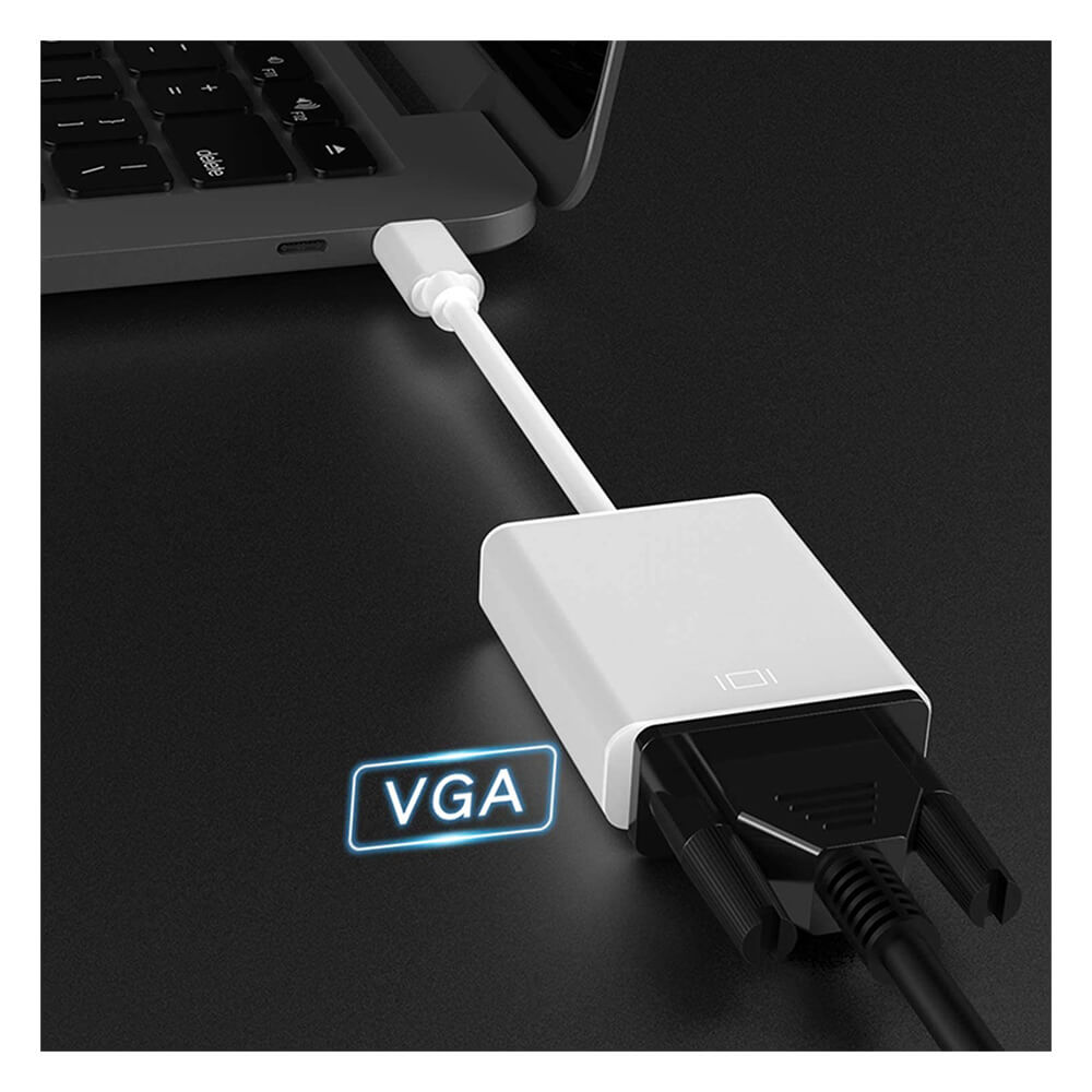 Usb Type C To Vga Çevirici Dönüştürücü Kablo Type-C Macbook