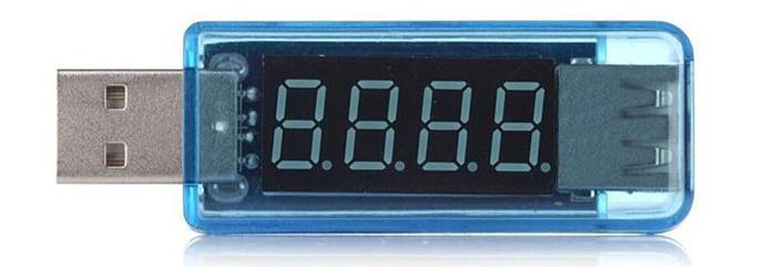 Usb Voltmetre Ampermetre Volt Amper Gerilim Ölçer Led Göstergeli
