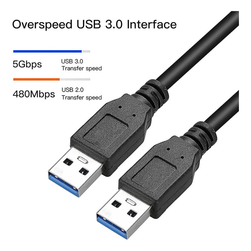 1 Metre - USB 3.0 Erkek-Erkek Kablo - Yüksek Hızlı 5Gbps Veri Aktarımı 1 Metre - USB 3.0 Erkek-Erkek Kablo - Yüksek Hızlı 5Gbps Veri Aktarımı