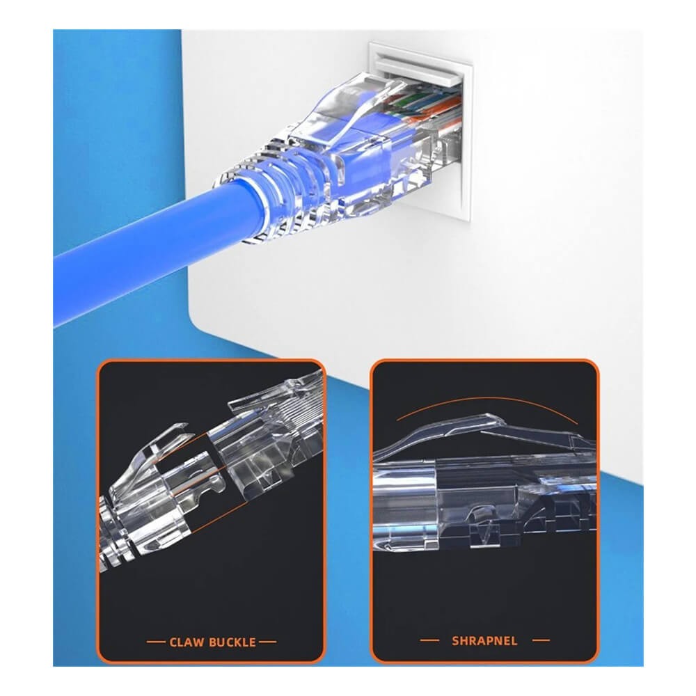 100 Adet - RJ45 Cat5e Cat6 Cat6A Boots Konnektör Şeffaf Jack Koruma Kılıfı 100 Adet - RJ45 Cat5e Cat6 Cat6A Boots Konnektör Şeffaf Jack Koruma Kılıfı