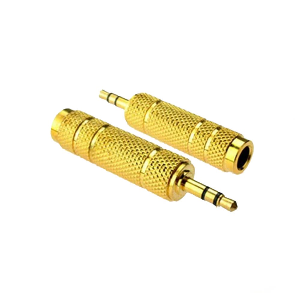 6.3mm Dişi to 3.5mm Erkek Stereo Çevirici Jak Adaptör - Gold Plated 6.3mm Dişi to 3.5mm Erkek Stereo Çevirici Jak Adaptör - Gold Plated