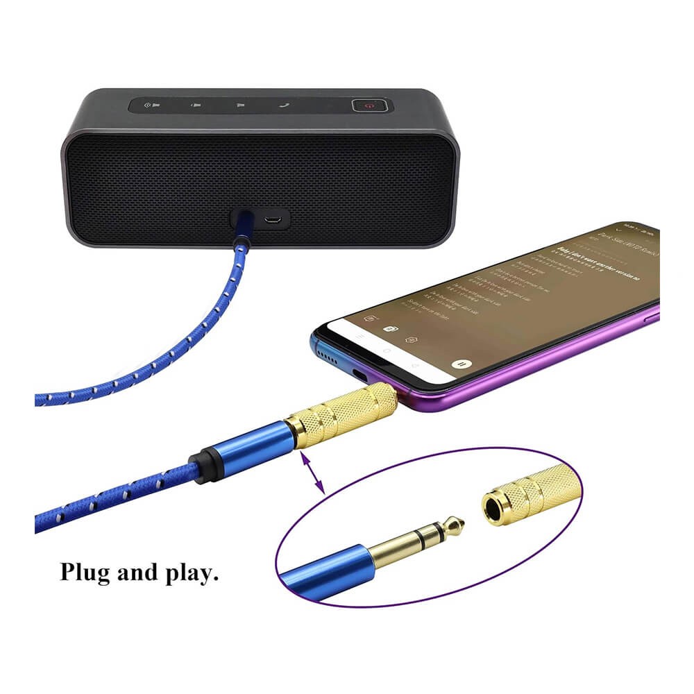 6.3mm Dişi to 3.5mm Erkek Stereo Çevirici Jak Adaptör - Gold Plated 6.3mm Dişi to 3.5mm Erkek Stereo Çevirici Jak Adaptör - Gold Plated