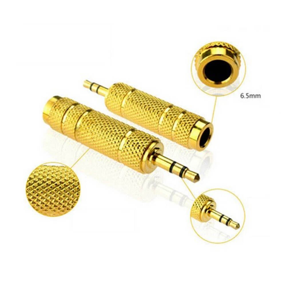 6.3mm Dişi to 3.5mm Erkek Stereo Çevirici Jak Adaptör - Gold Plated 6.3mm Dişi to 3.5mm Erkek Stereo Çevirici Jak Adaptör - Gold Plated