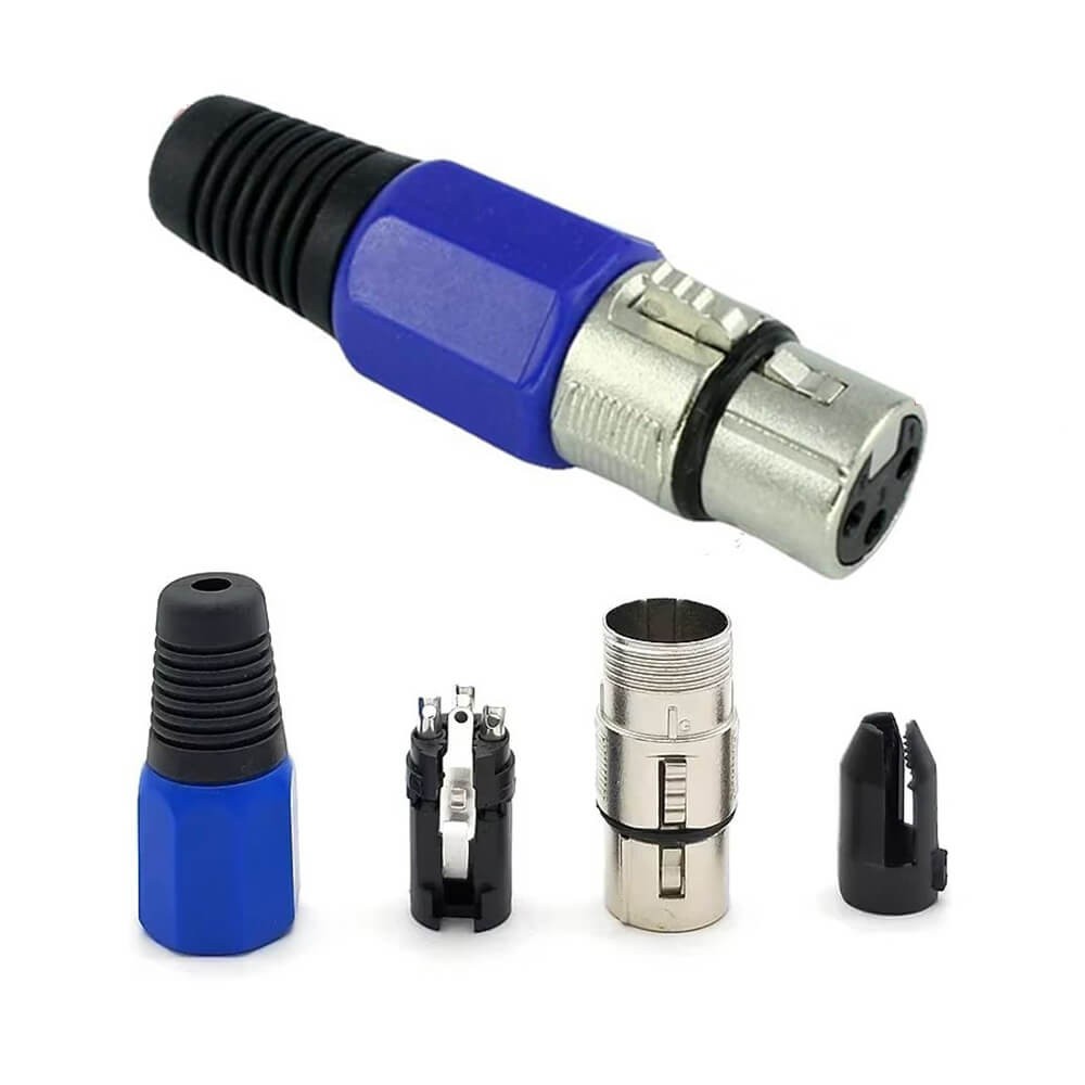 3 Pin Xlr Dişi Konnektör - Mikrofon Jackı NX Tip - Profesyonel Ses Ve Video Bağlantıs 3 Pin Xlr Dişi Konnektör - Mikrofon Jackı NX Tip - Profesyonel Ses Ve Video Bağlantıs