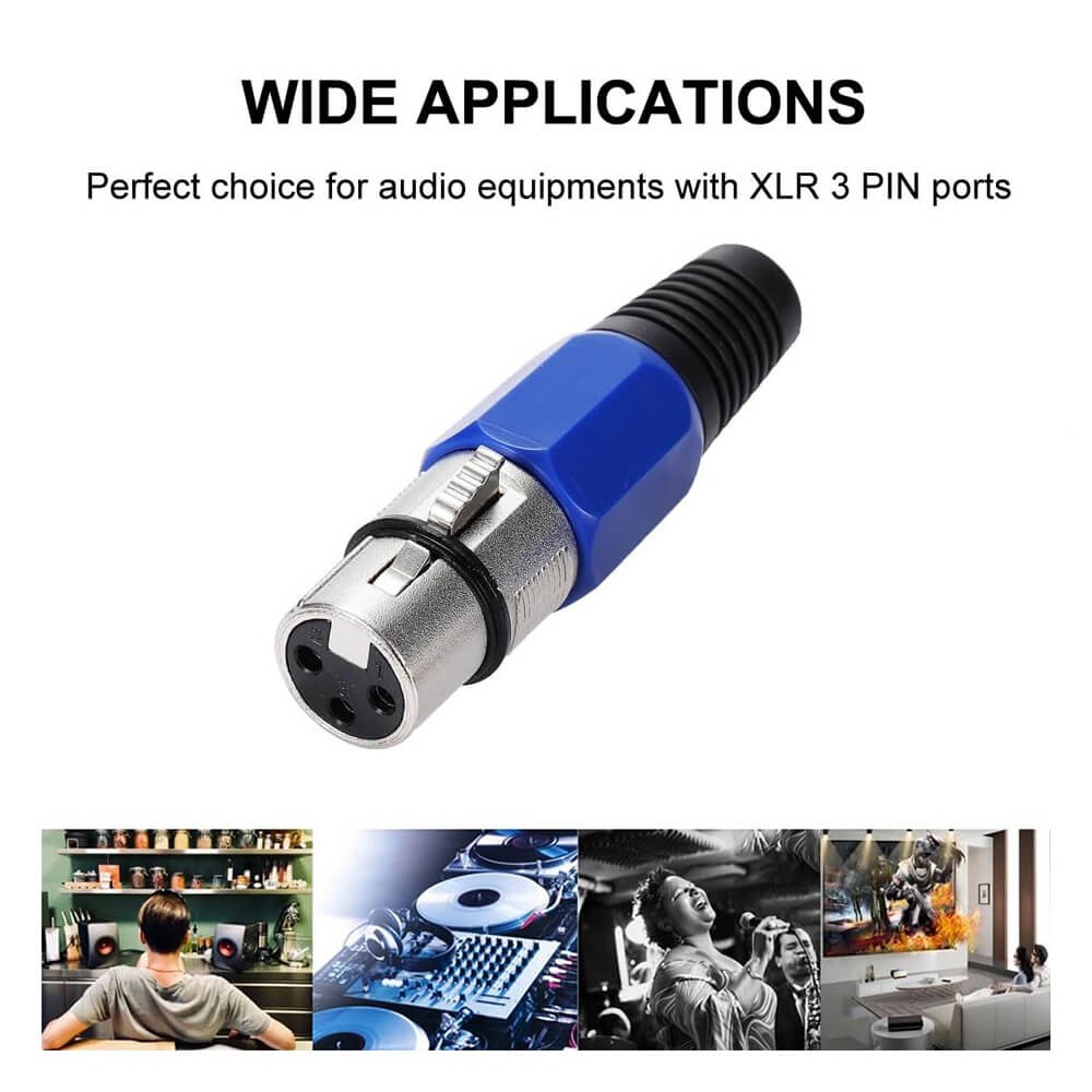3 Pin Xlr Dişi Konnektör - Mikrofon Jackı NX Tip - Profesyonel Ses Ve Video Bağlantıs 3 Pin Xlr Dişi Konnektör - Mikrofon Jackı NX Tip - Profesyonel Ses Ve Video Bağlantıs