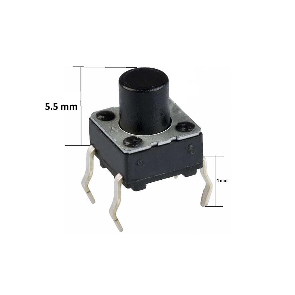 6X6 5.5Mm Tach Buton (4 Bacak) 10.Adet 6X6 5.5Mm Tach Buton (4 Bacak) 10.Adet