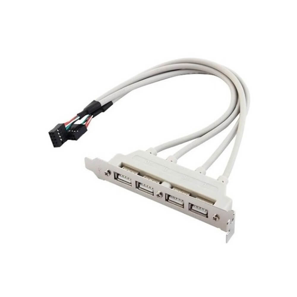 Anakart Üzeri 4 Port USB 2.0 Çoklayıcı – Kasa Arkası Panel Tipi USB Hub Anakart Üzeri 4 Port USB 2.0 Çoklayıcı – Kasa Arkası Panel Tipi USB Hub