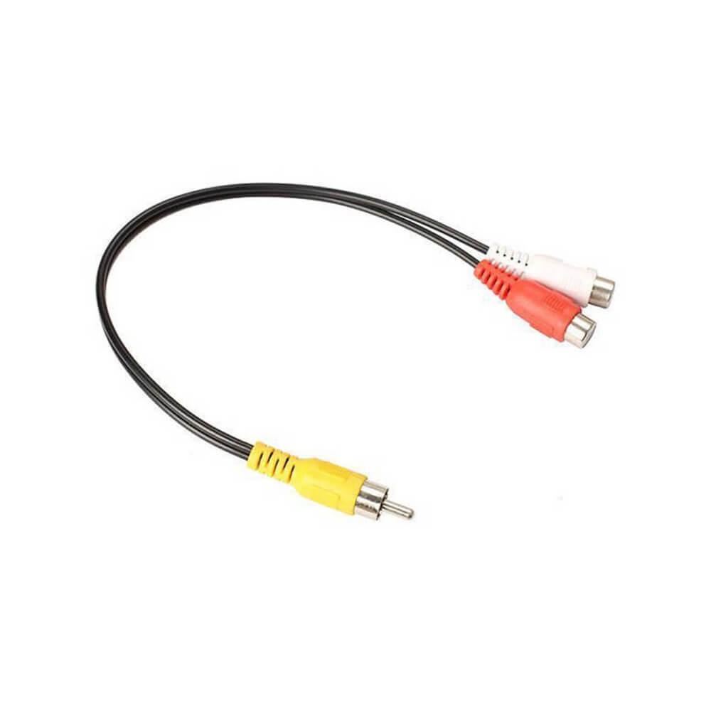 Anfi Y Kablo 1 Erkek Rca to 2 Dişi Rca Lale Tos Kablo - 25cm Anfi Y Kablo 1 Erkek Rca to 2 Dişi Rca Lale Tos Kablo - 25cm