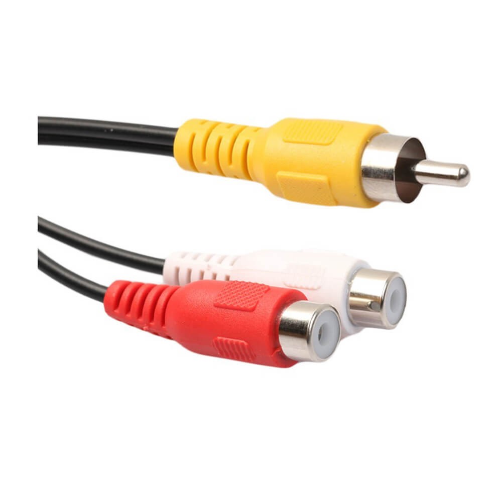 Anfi Y Kablo 1 Erkek Rca to 2 Dişi Rca Lale Tos Kablo - 25cm Anfi Y Kablo 1 Erkek Rca to 2 Dişi Rca Lale Tos Kablo - 25cm