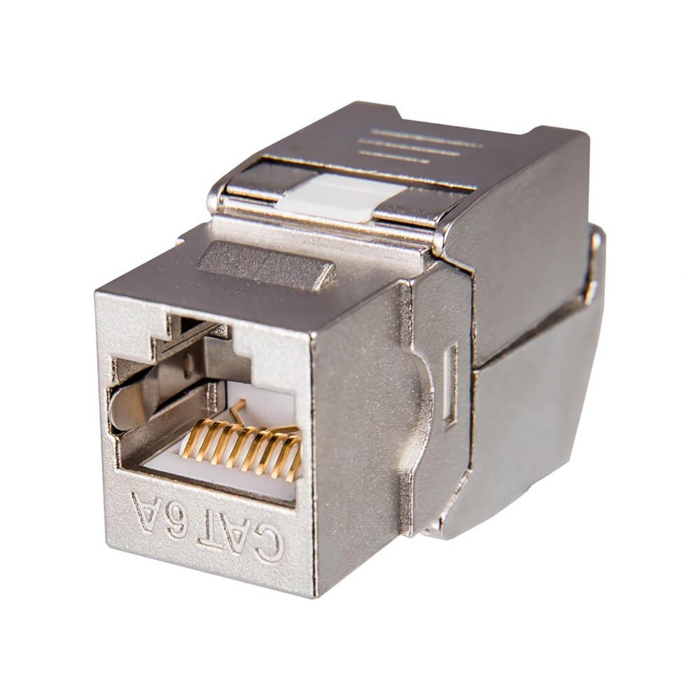 CAT6A Keystone Jack - Cat6A RJ45 Toolless Shielded STP Keystone Jack 180 Derece 10Gbps CAT6A Keystone Jack - Cat6A RJ45 Toolless Shielded STP Keystone Jack 180 Derece 10Gbps