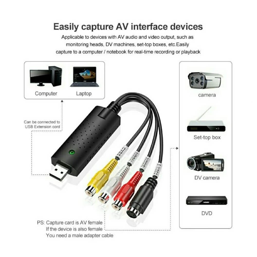 Easycap Capture Kamera Uydu Tvden Pc Kayıt Kartı (378075521) Easycap Capture Kamera Uydu Tvden Pc Kayıt Kartı (378075521)