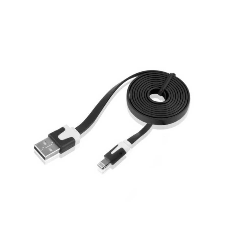 iPhone 5 5s 6 6s 7 8 Plus X XR XS 11 13 14 Pro Yassı Slim Usb Şarj Data Kablo - 1 Metre iPhone 5 5s 6 6s 7 8 Plus X XR XS 11 13 14 Pro Yassı Slim Usb Şarj Data Kablo - 1 Metre