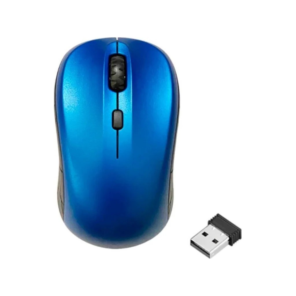 WZ-2818 Wireless 1600 Dpı Kablosuz Optik Mouse Rubber Kaplama - Mavi WZ-2818 Wireless 1600 Dpı Kablosuz Optik Mouse Rubber Kaplama - Mavi