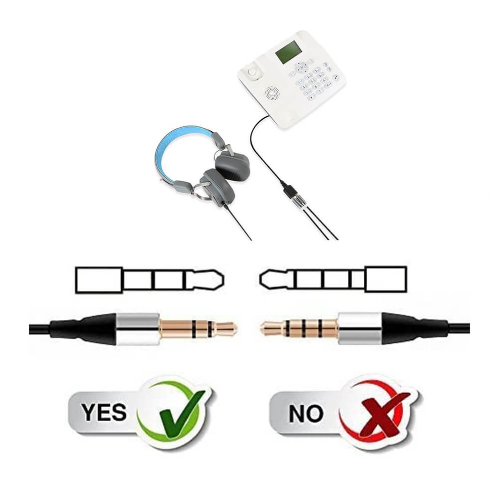 RJ9 to 2 x 3.5mm Kulaklık ve Mikrofon Çevirici Adaptör Kablosu RJ9 to 2 x 3.5mm Kulaklık ve Mikrofon Çevirici Adaptör Kablosu