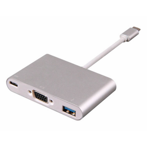 Type-C To 3 In 1 Vga Usb 3.0 Dönüştürücü Çevirici Adaptör Hub Type-C To 3 In 1 Vga Usb 3.0 Dönüştürücü Çevirici Adaptör Hub