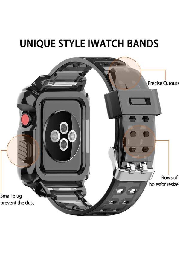 Wozlo Apple Watch 1, 2, 3, 4, 5, 6, 7, 8, Se Kasa Koruma 38/40/41mm Spor Kordon Kayış - Pembe Wozlo Apple Watch 1, 2, 3, 4, 5, 6, 7, 8, Se Kasa Koruma 38/40/41mm Spor Kordon Kayış - Pembe