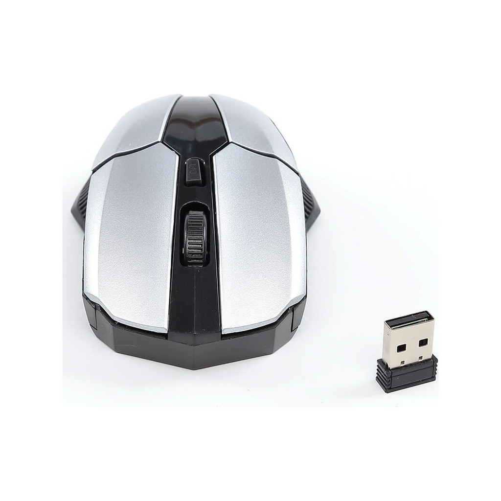 Kablosuz Mouse - WZ-6220 1600 DPI Ergonomik Wireless Optik Mouse Gümüş Kablosuz Mouse - WZ-6220 1600 DPI Ergonomik Wireless Optik Mouse Gümüş